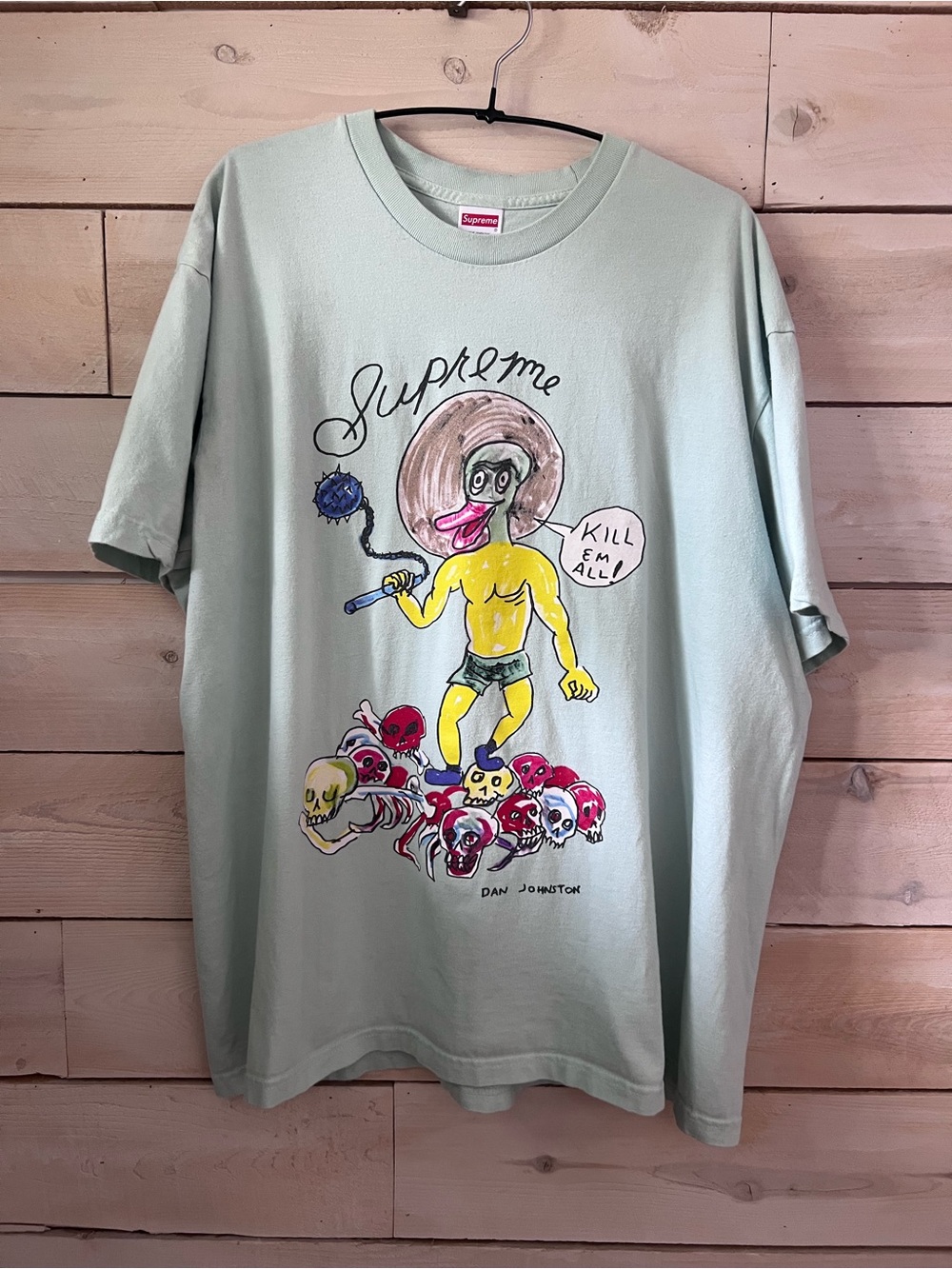 Supreme Mint Green Dan Johnston Graphic Tee